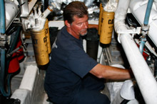 craig servicing diesel engine